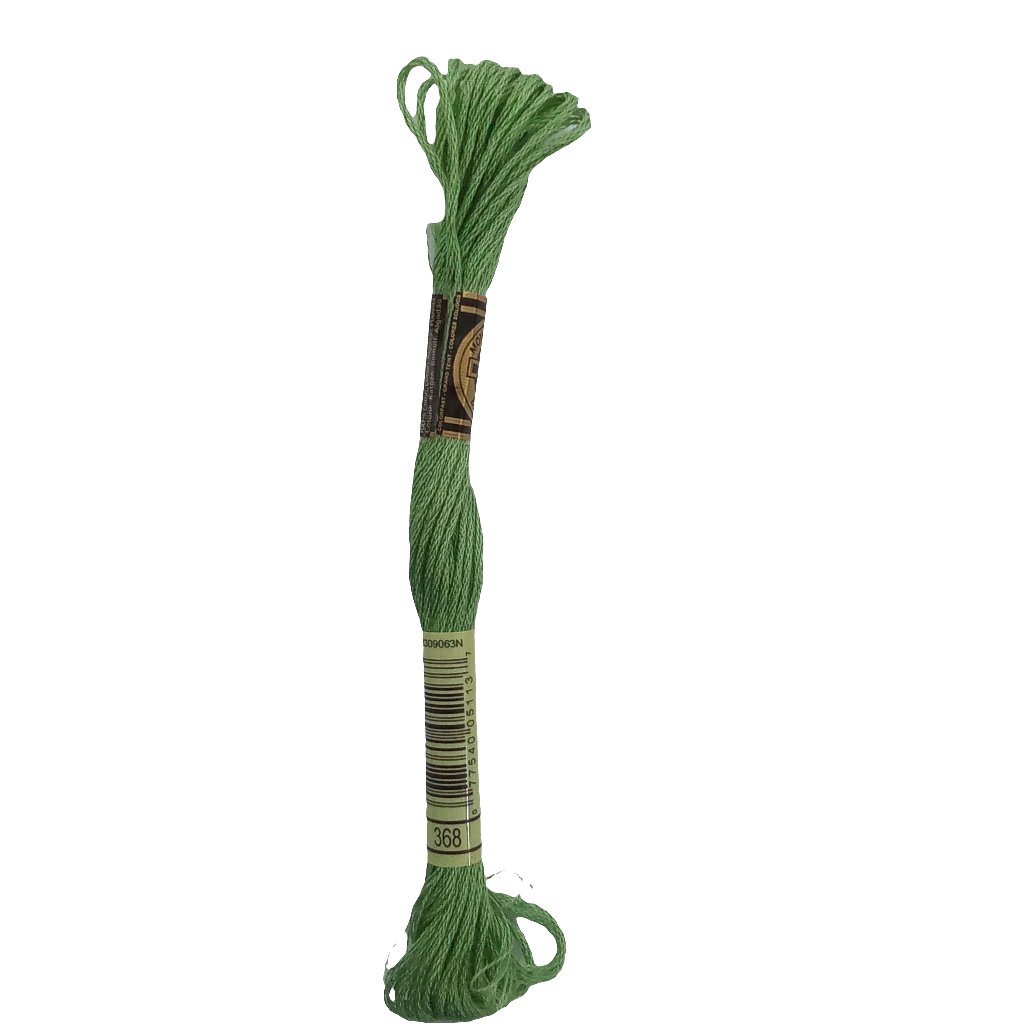 Scatena i tuoi punti creativi con il filo da ricamo Mouliné - verde chiaro