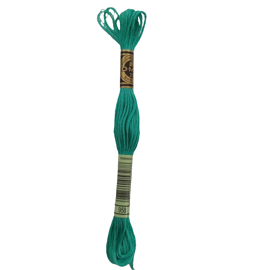 Scatena i tuoi punti creativi con il filo da ricamo Mouliné - verde chiaro