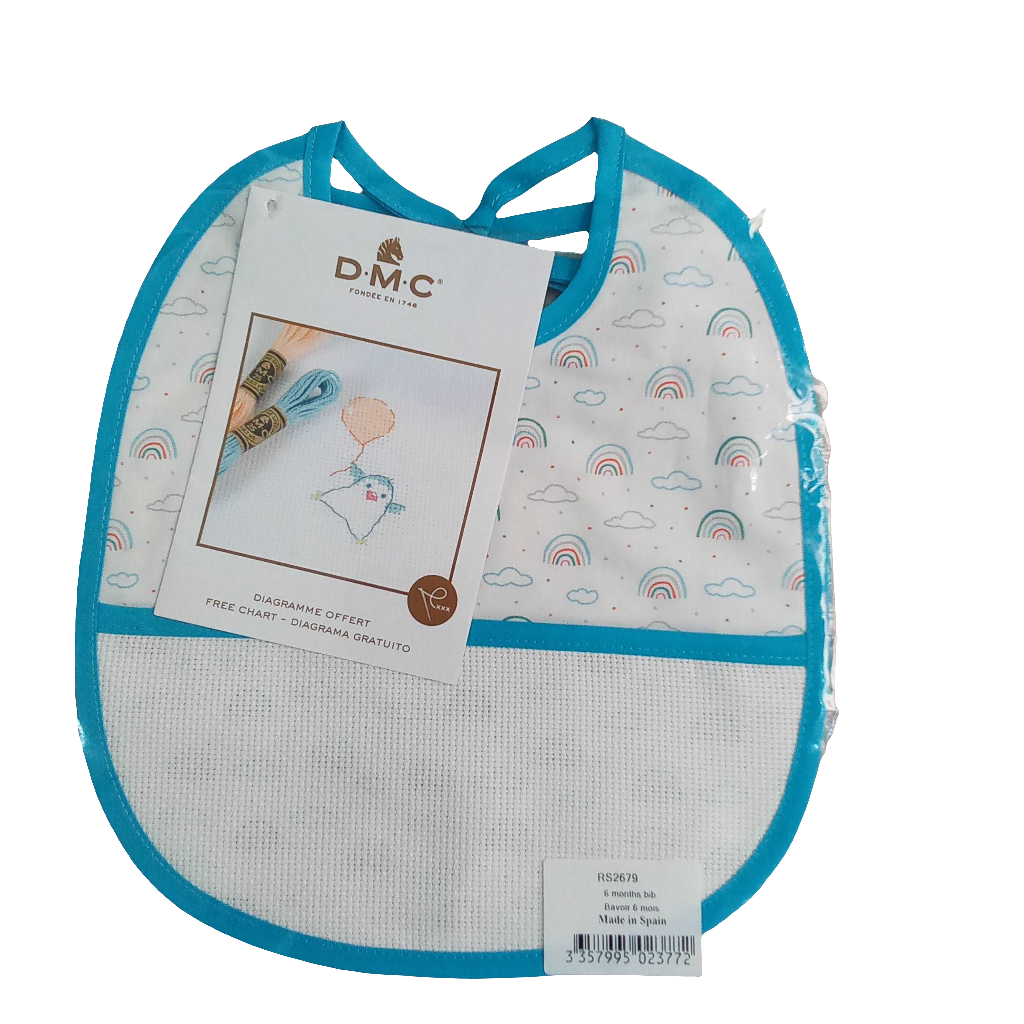 Bavaglini in cotone personalizzabili con tela aida-Angels Style merceria creativa