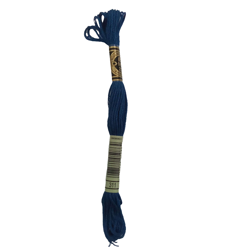 Scatena i tuoi punti creativi con il filo da ricamo Mouliné - blu