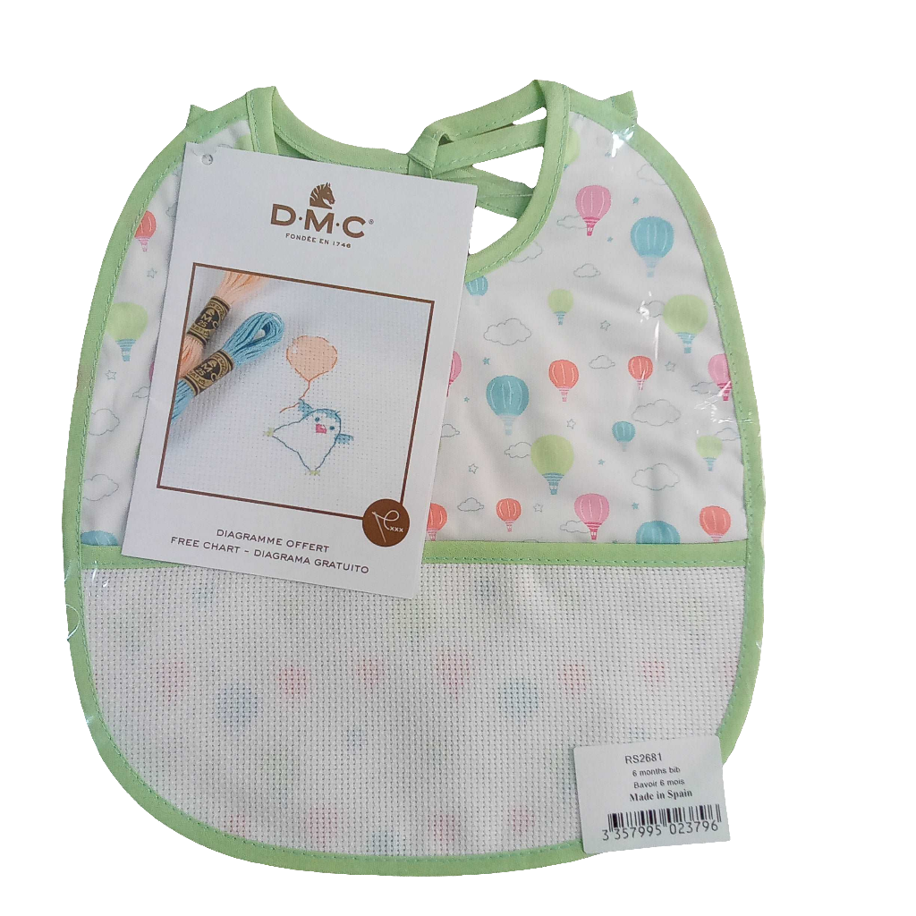 Bavaglini in cotone personalizzabili con tela aida-Angels Style merceria creativa