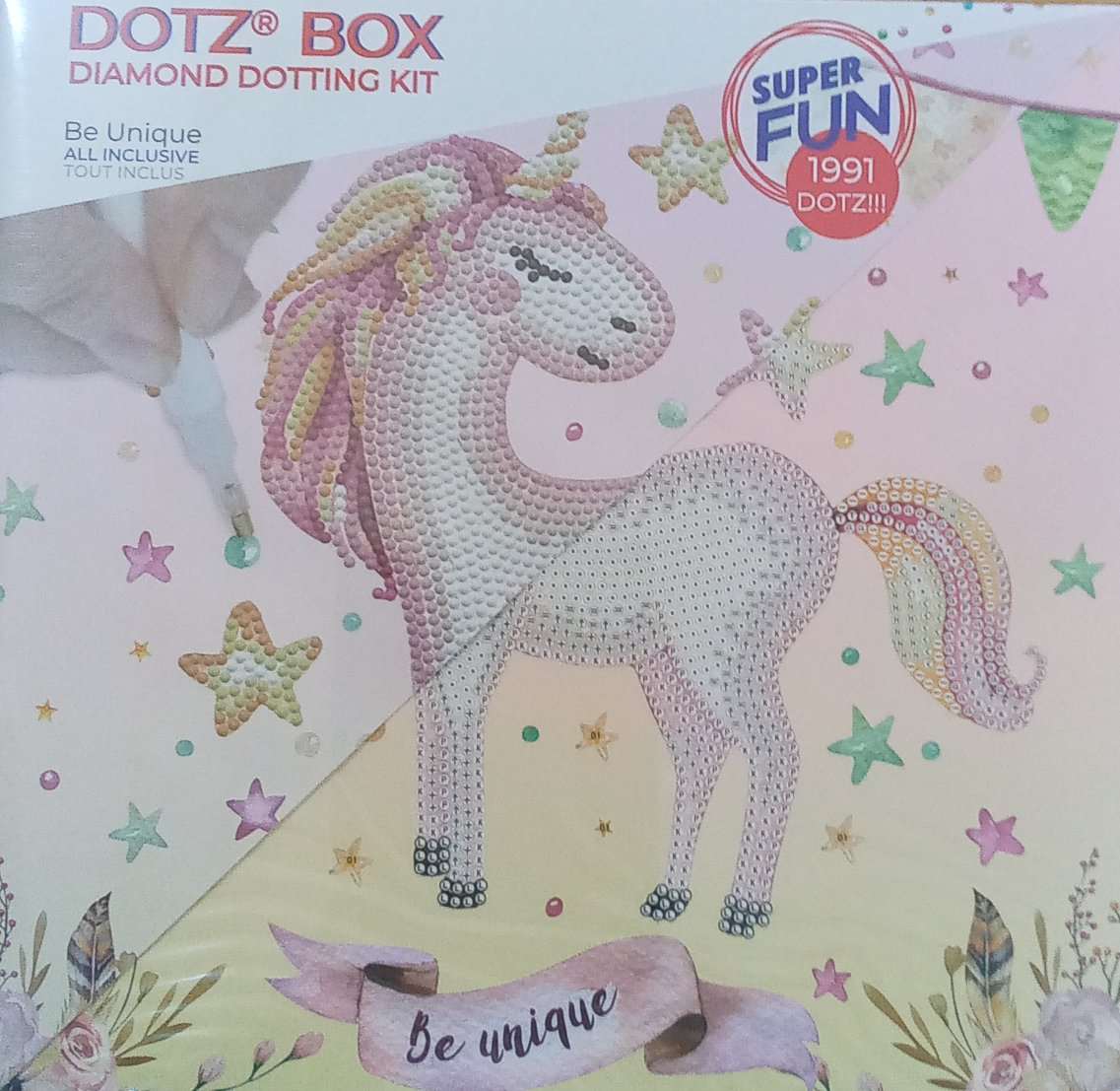 Diamond dotz - scatola unicorno