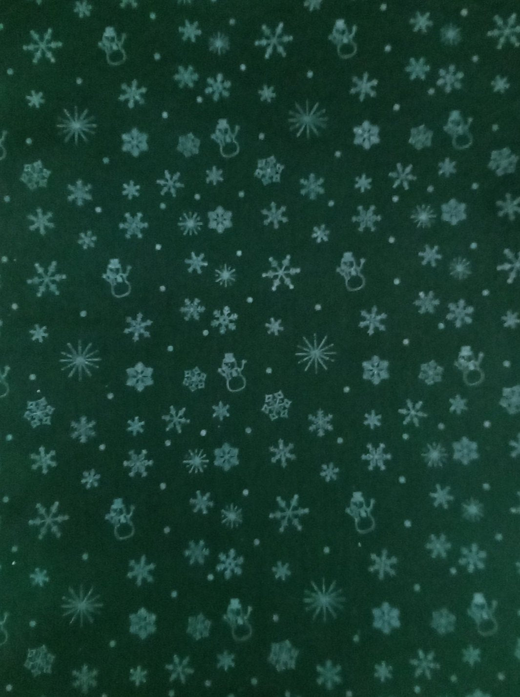 Foglio Pannolenci pupazzo neve verde