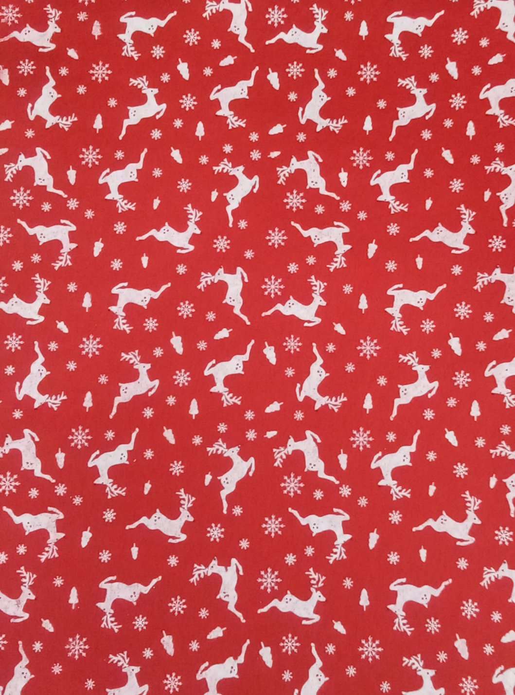 Foglio Pannolenci renna rosso