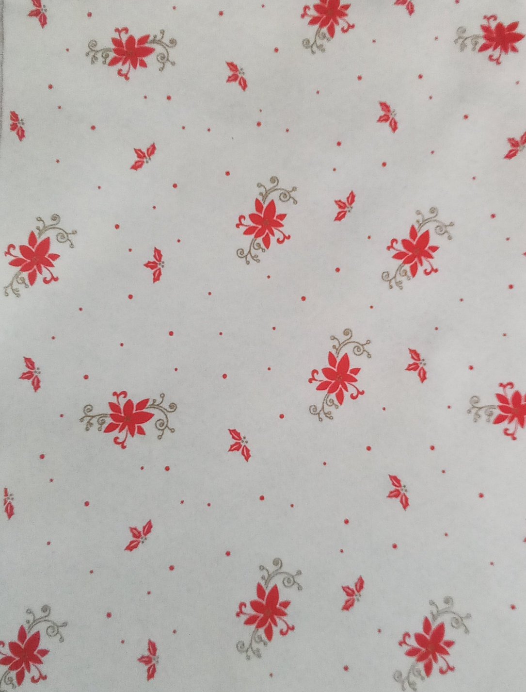 Foglio Pannolenci stella natale bianca