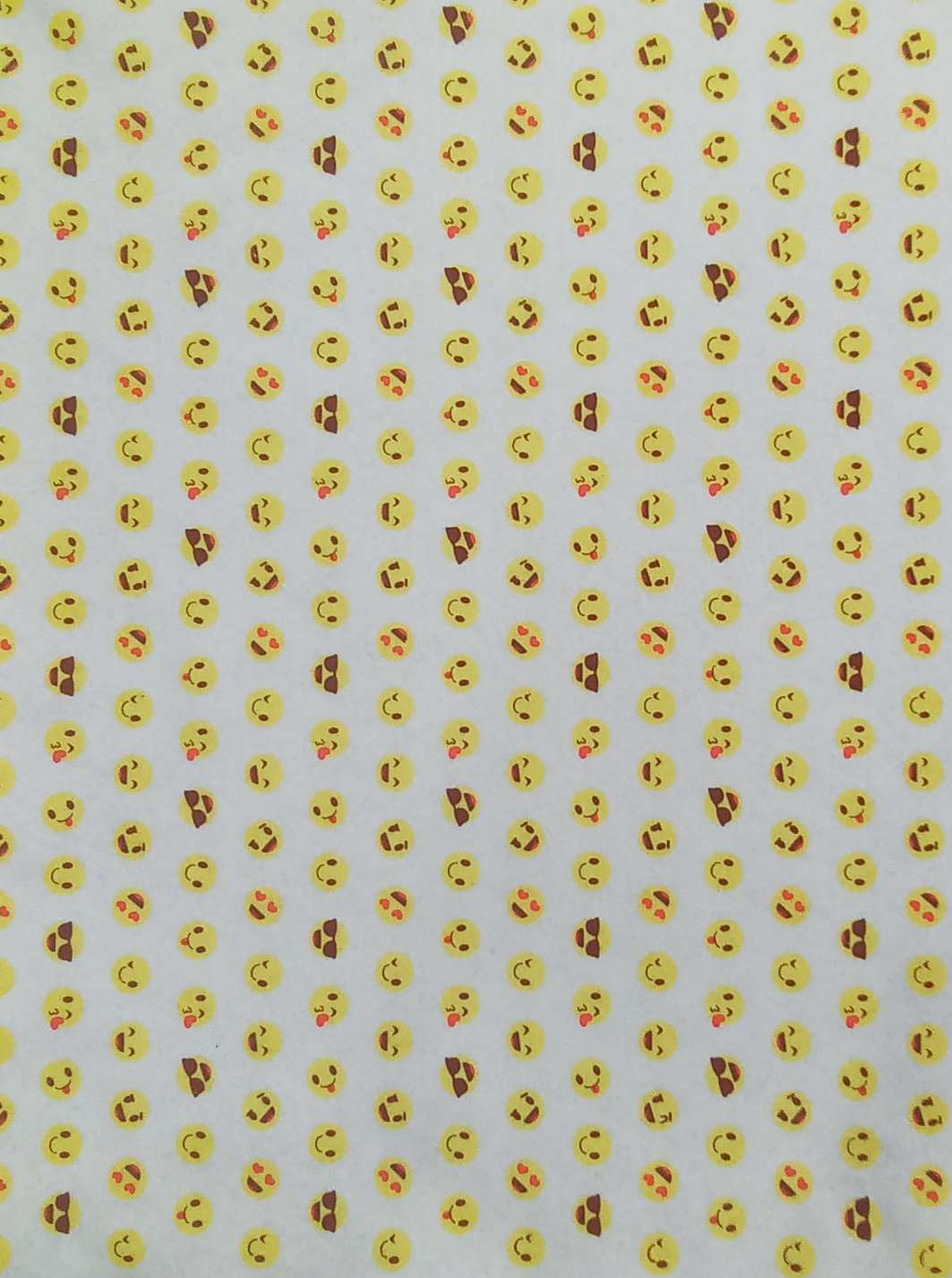 Foglio pannolenci smile bianco