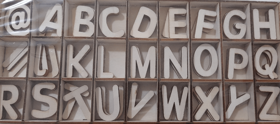 LETTERE IN LEGNO - Angels Style merceria creativa