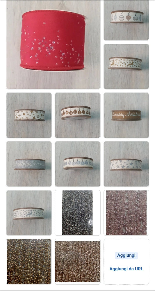Nastri natalizi - angels style shop hobbistica e materiali creativi 