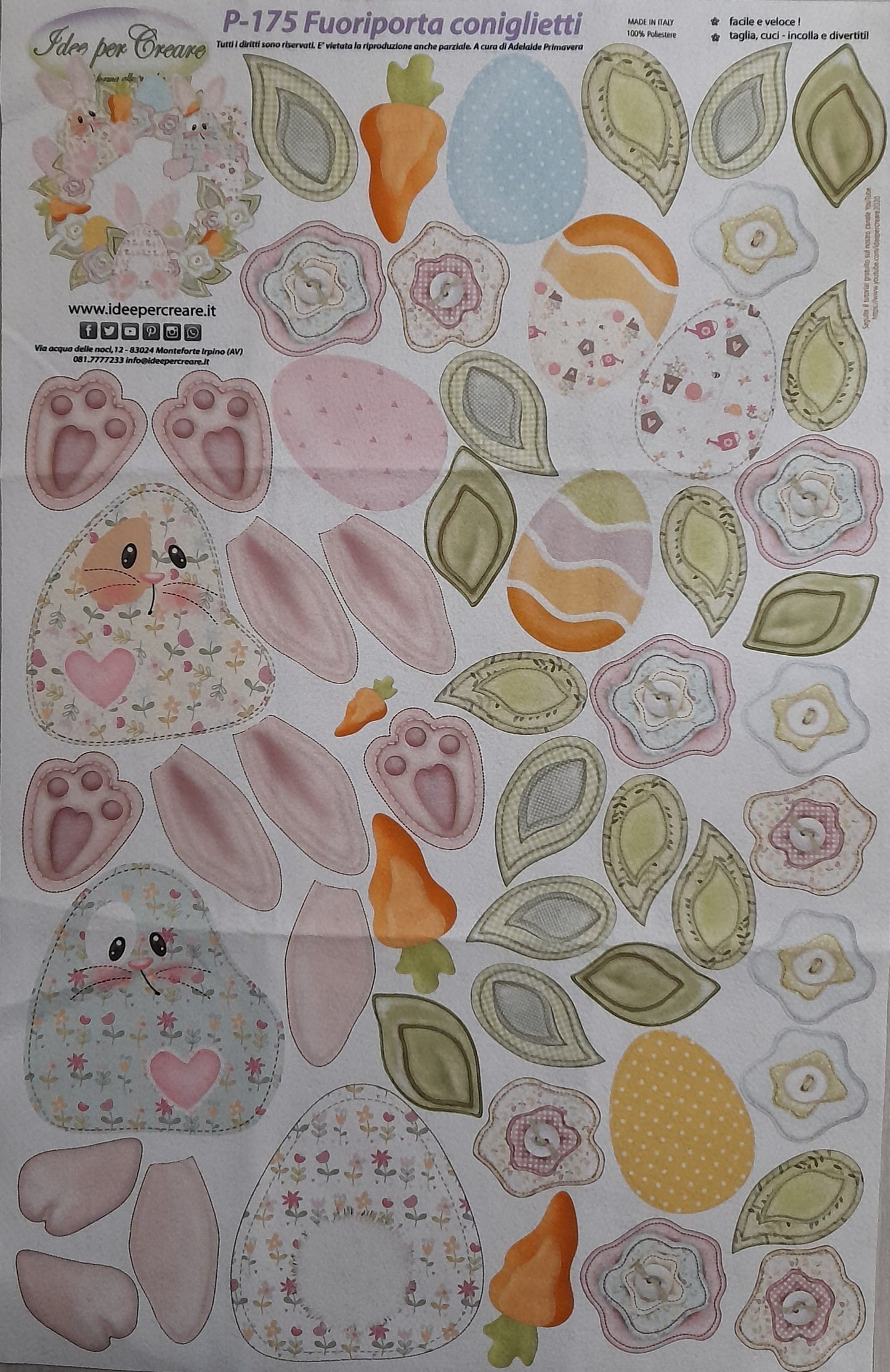 Pannello pannolenci - conigli