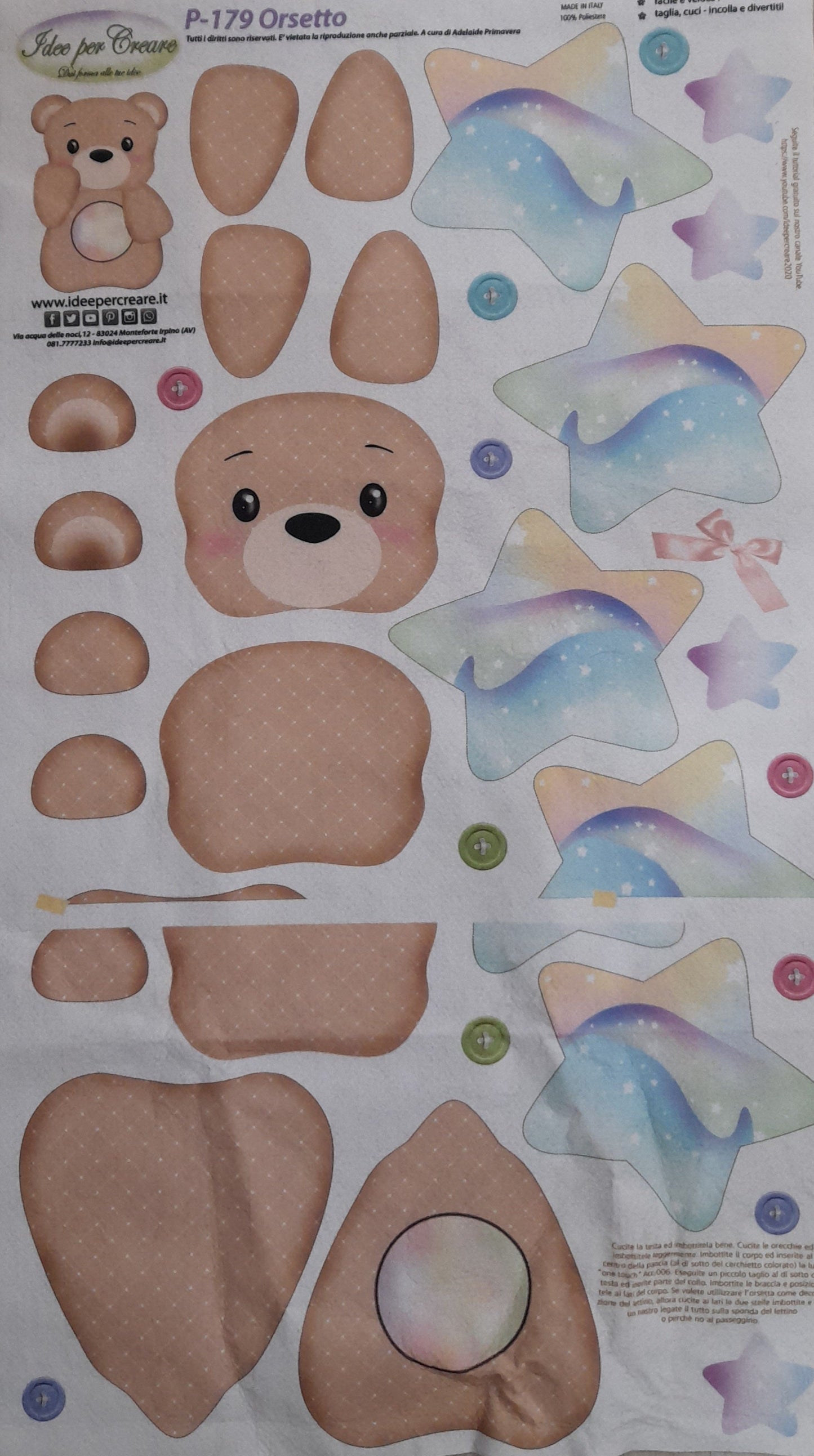 Pannello pannolenci - orsetto