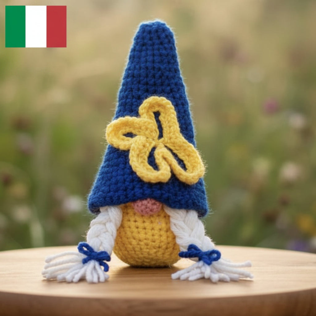 SCHEMA ALL'UNCINETTO AMIGURUMI (GNOMO FEMMINA)