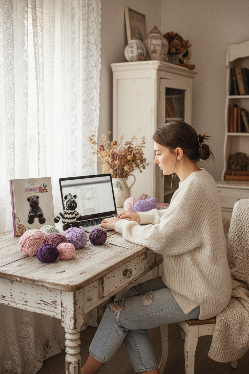 Schema digitale amigurumi zebra