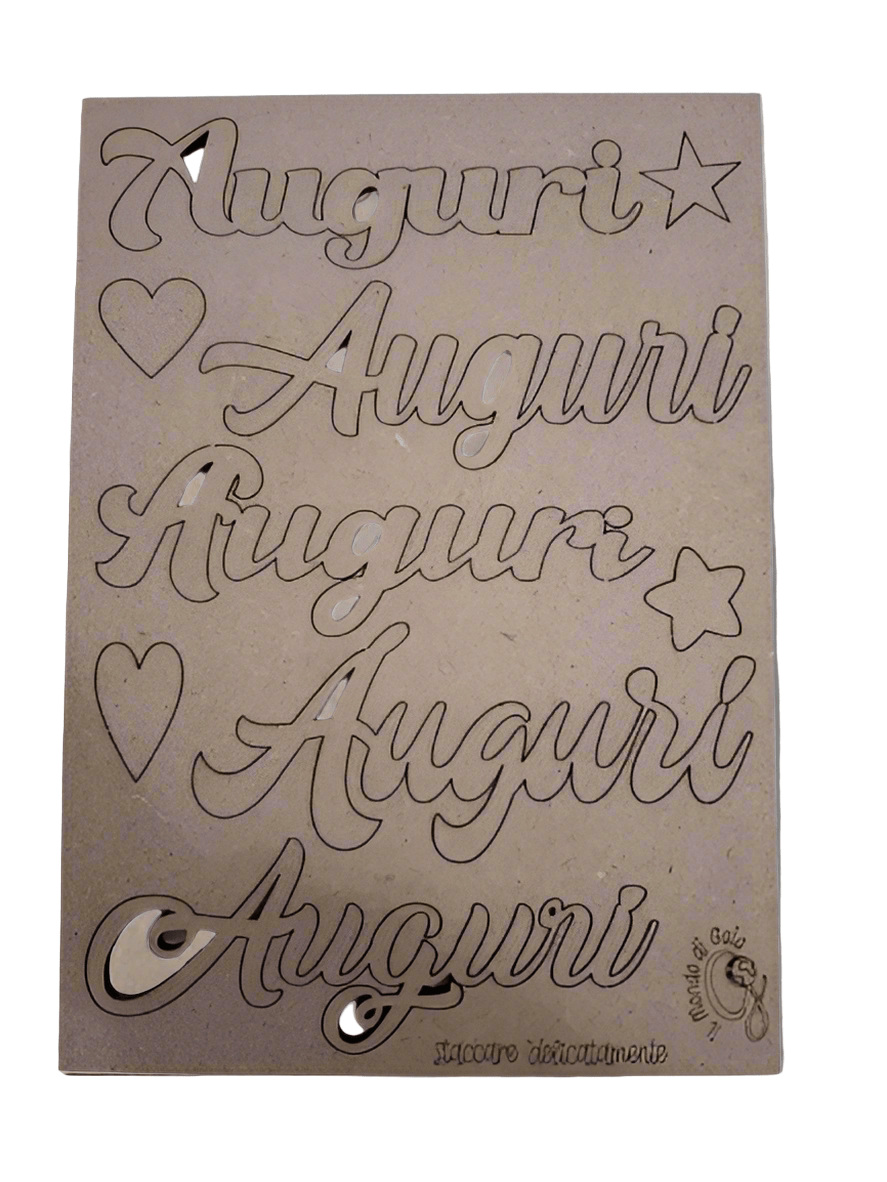 SCRITTE NATALIZIE IN MDF - Angels Style merceria creativa