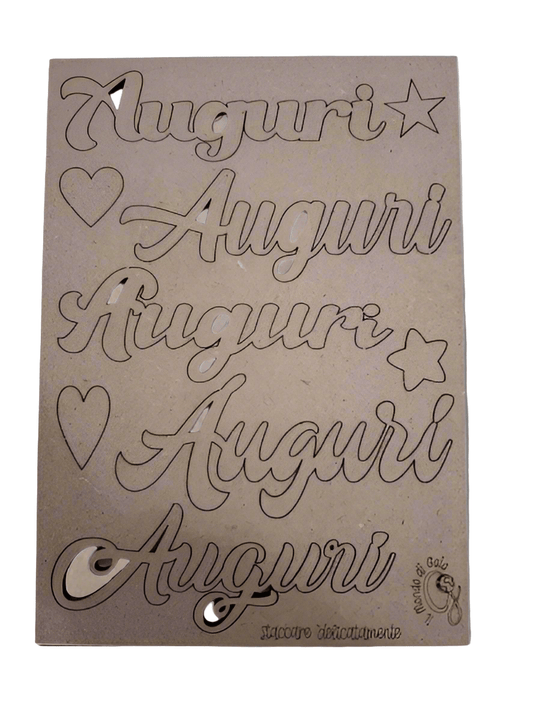 SCRITTE NATALIZIE IN MDF - Angels Style merceria creativa