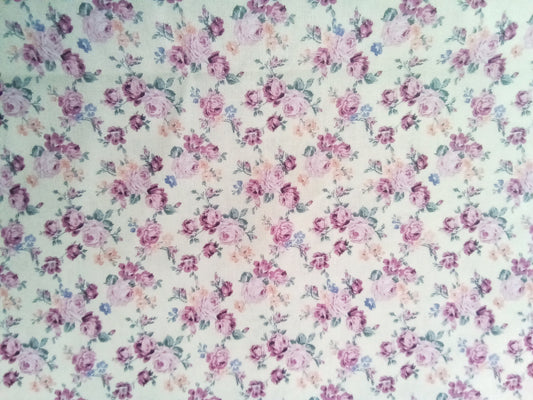 Stoffa in cotone, al metro fiori rosa