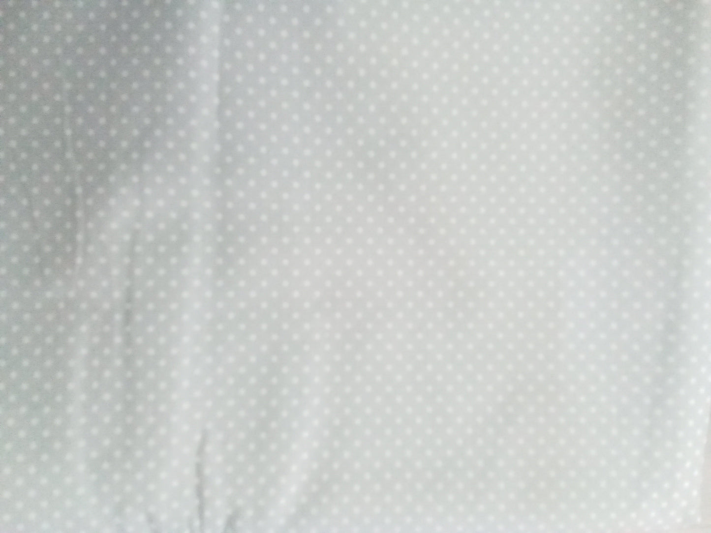 Stoffa in cotone, al metro pois argento 