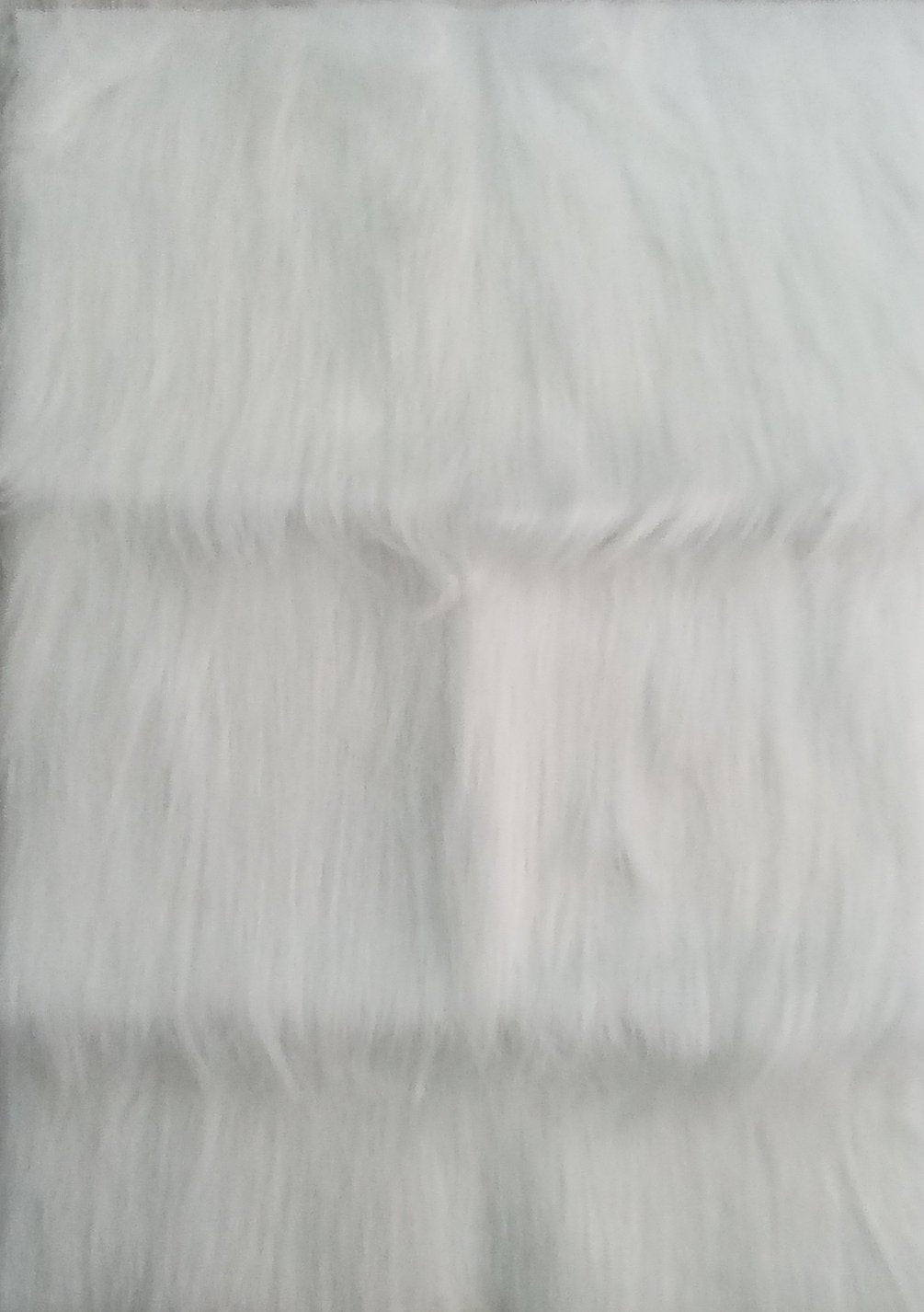 Tessuto in pelo per barba pupazzi - bianco