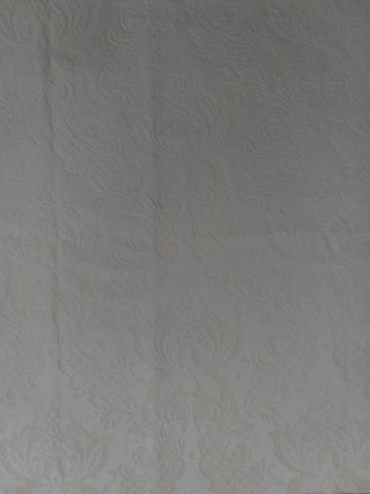 Tessuto velluto devore' broccato - bianco