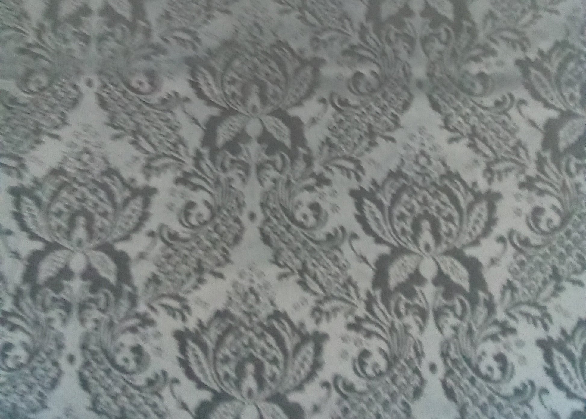 Tessuto velluto devore' broccato - grigio