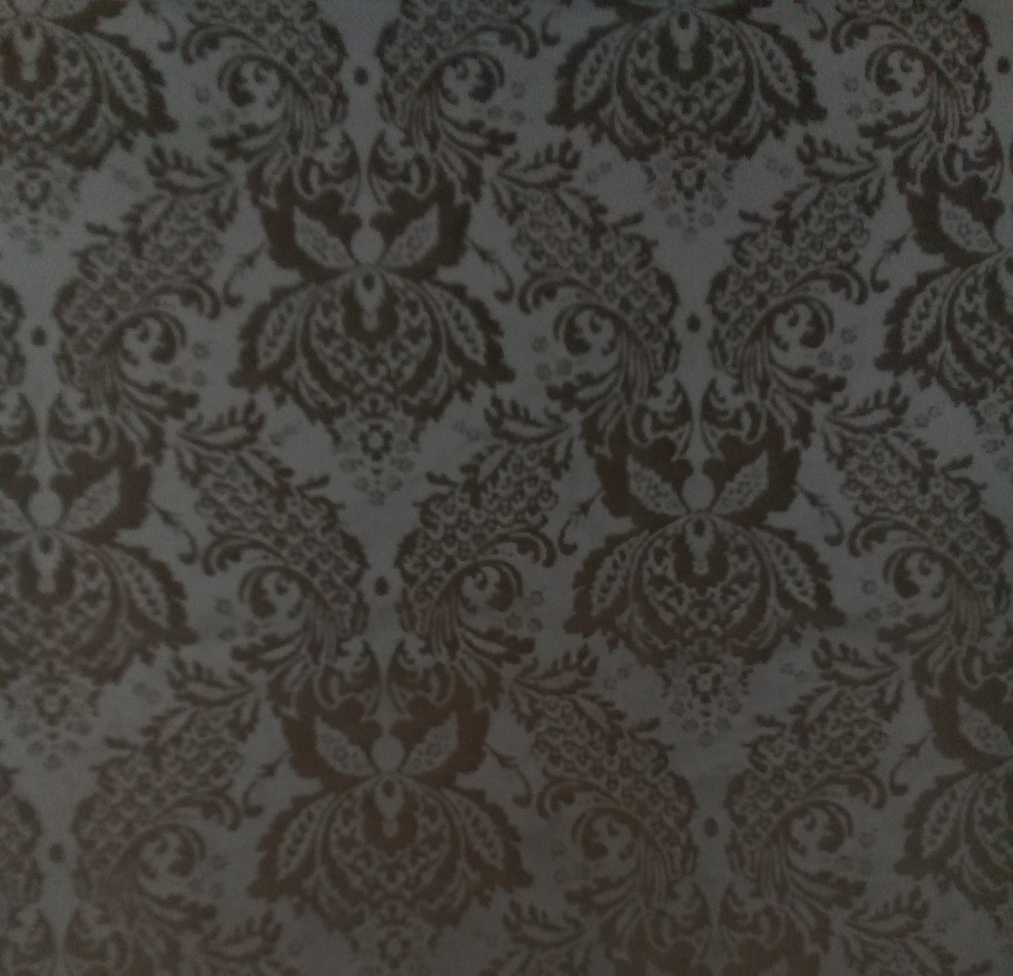 Tessuto velluto devore' broccato - tortora