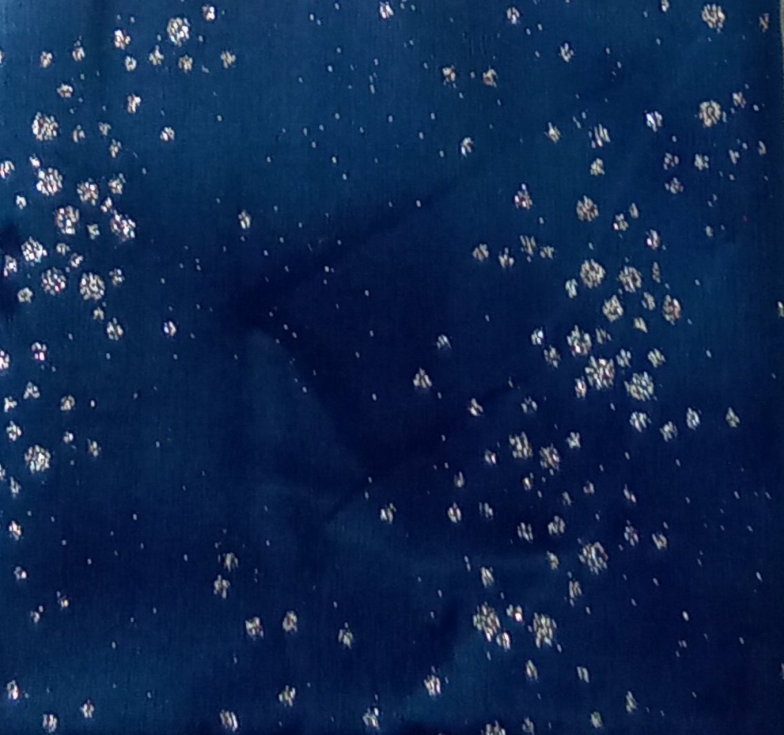 Tessuto velluto glitter blu