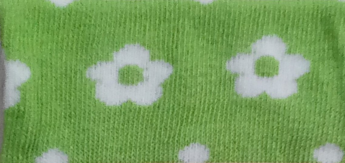 Tubolare verde fiore bianchi